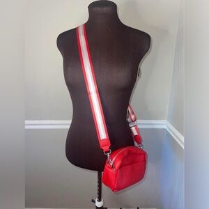 Brand New Faux Leather‎ Crossbody Red Purse Strap